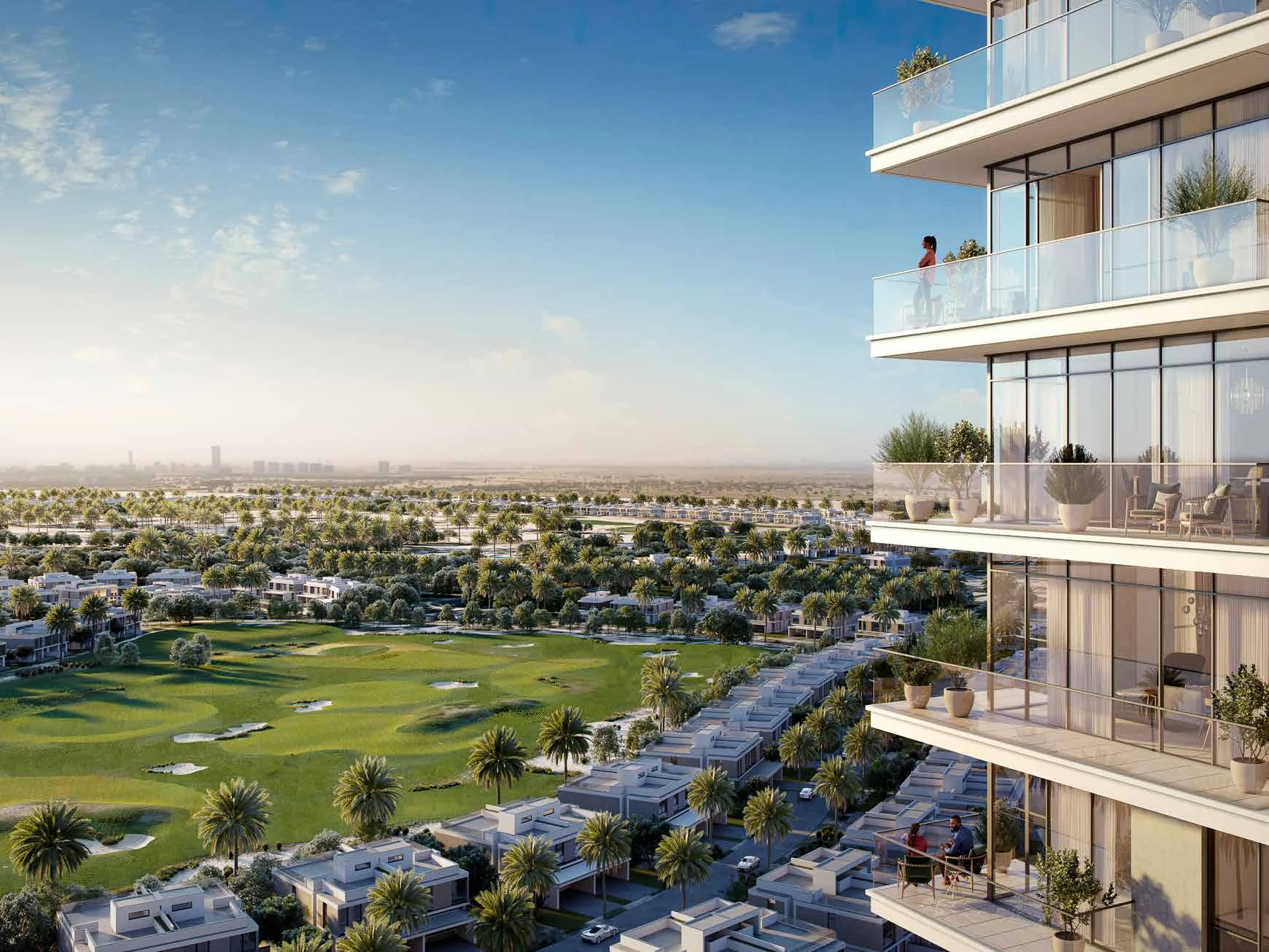Golf Grand - Dubai Hills Estate - Balcony Views