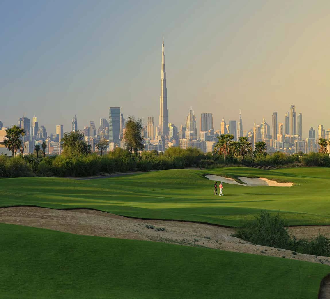 Golf Grand - Dubai Hills Estate - Golf Course with Burj View