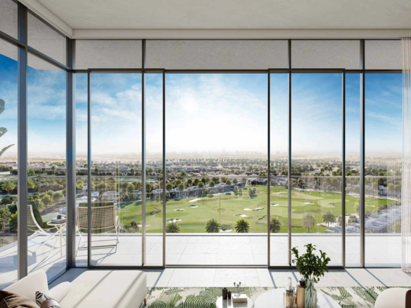 Golf Grand - Dubai Hills Estate - Living Room Views