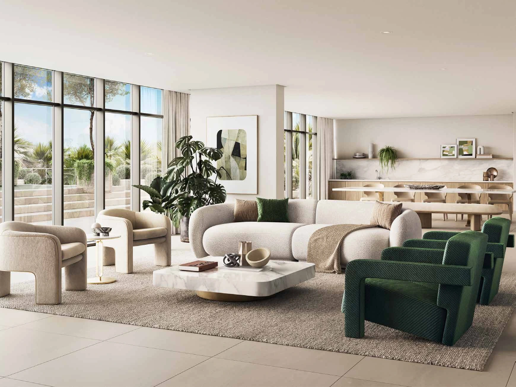 Golf Grand - Dubai Hills Estate - Living Room