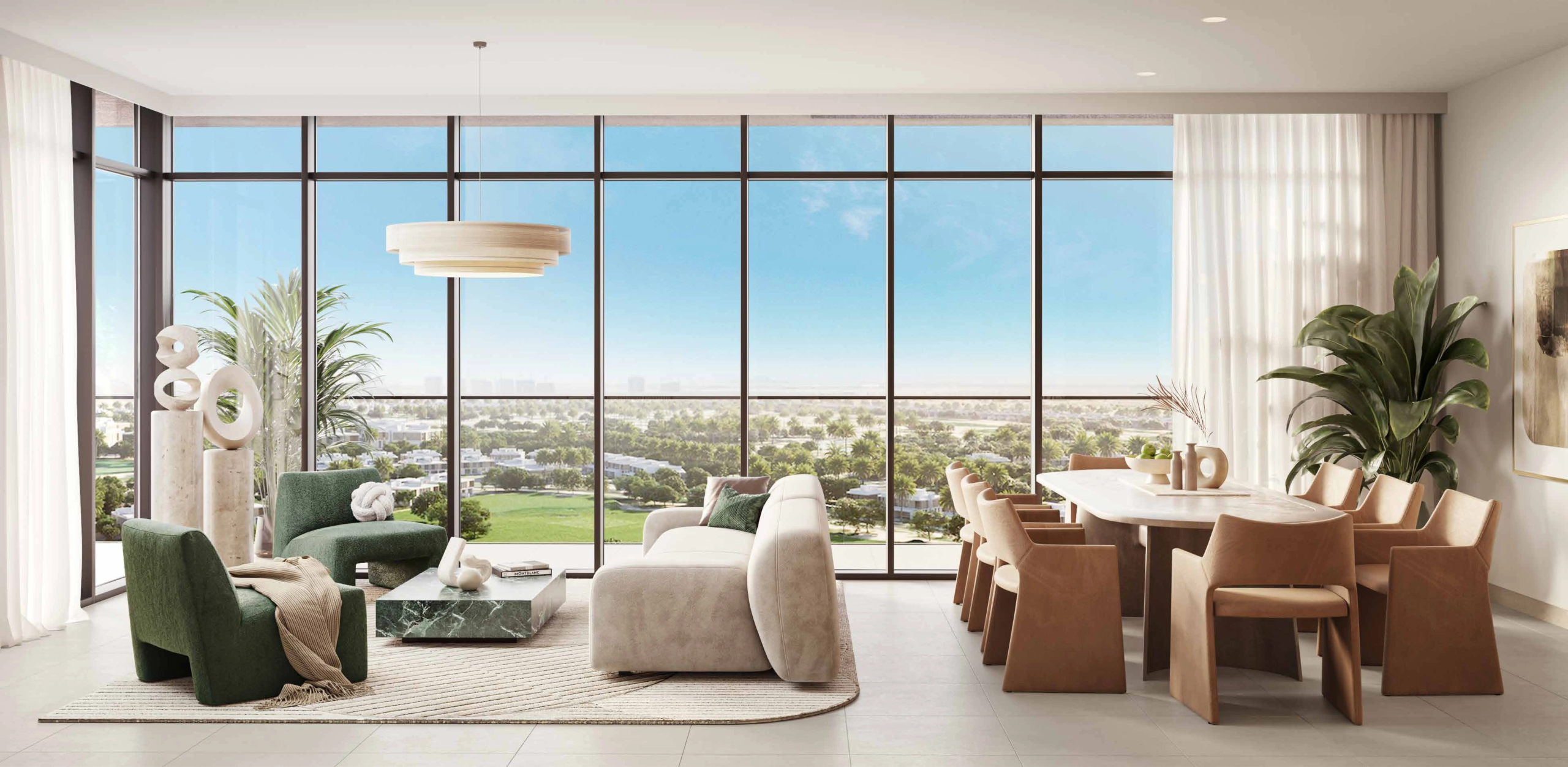 Golf Grand - Dubai Hills Estate - Living & dining room