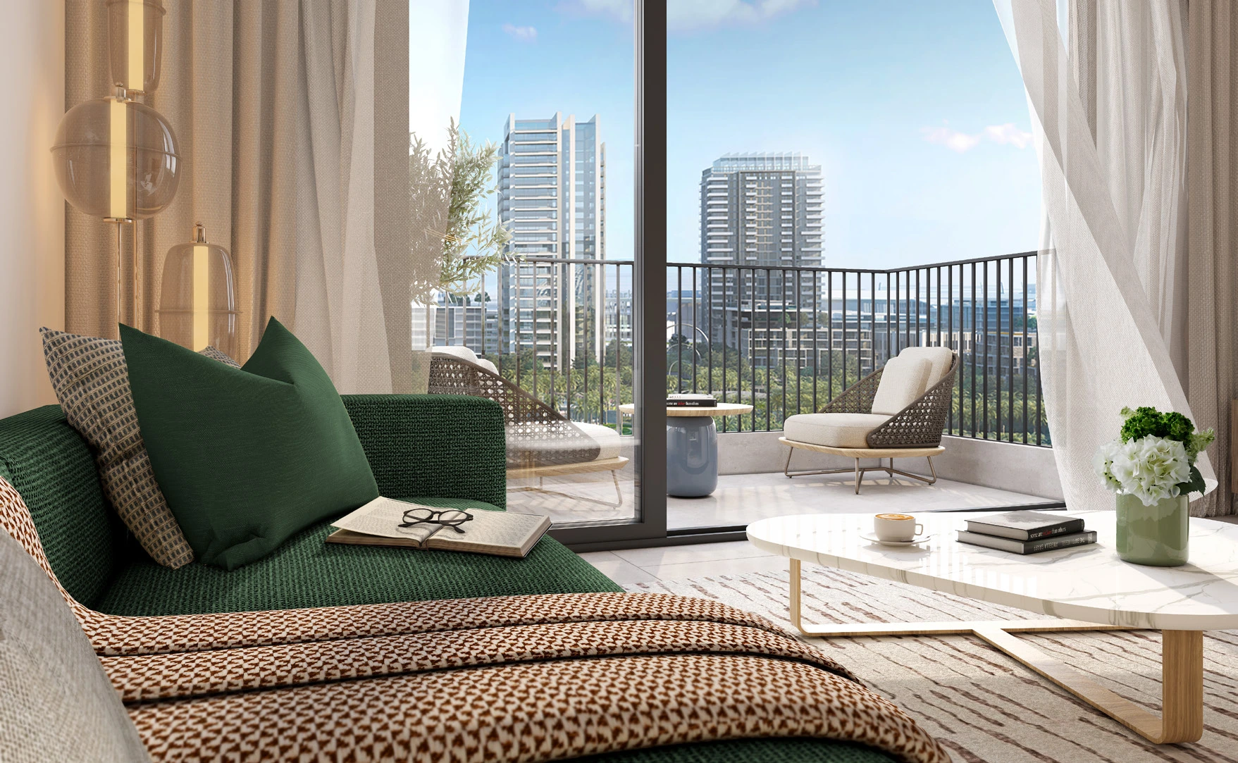 PARK HORIZON BUILDING - Dubai Hills Estate - View from the Living Room