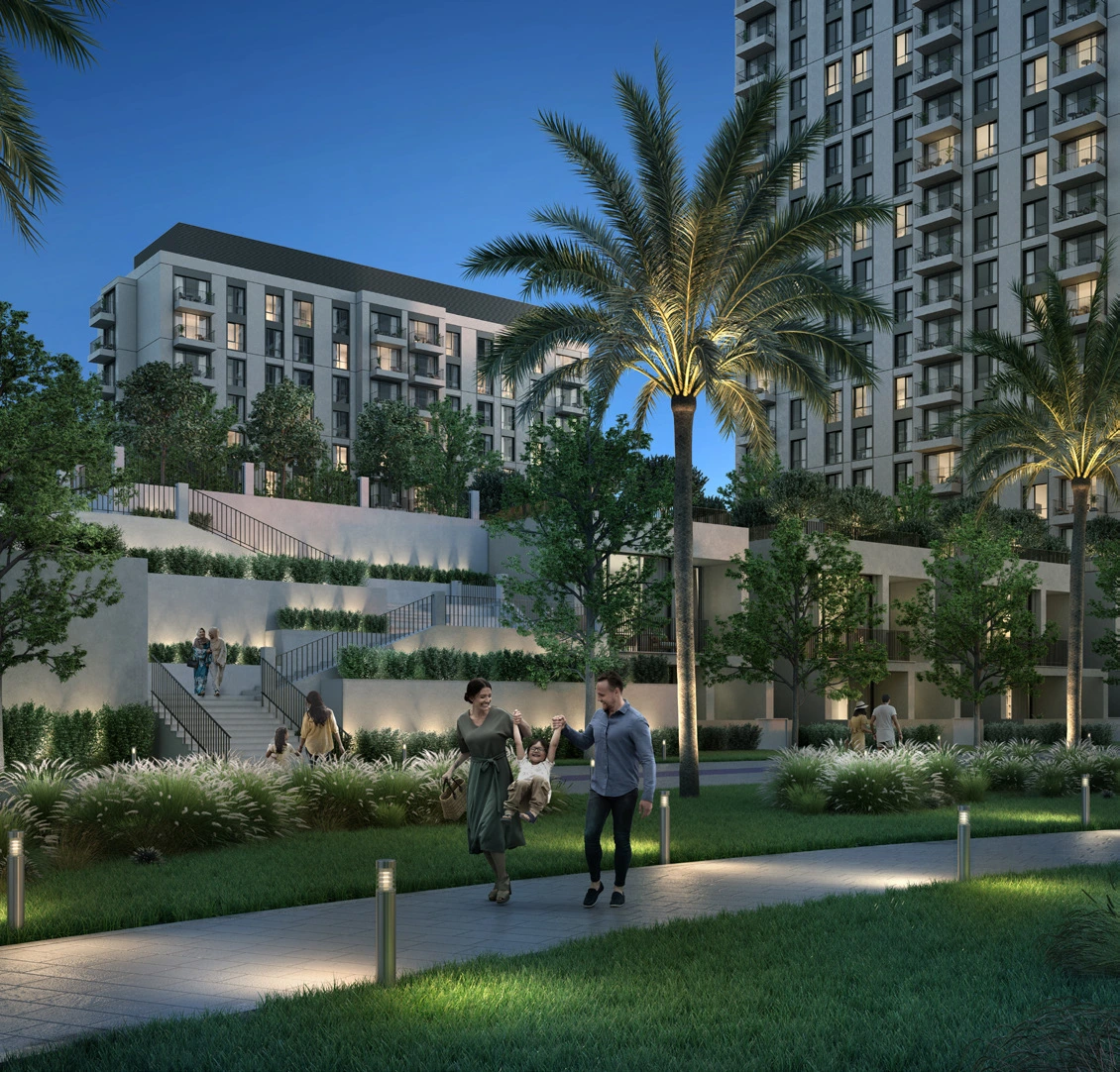 PARK HORIZON BUILDING - Dubai Hills Estate - Walkways & landscaped Surroundings