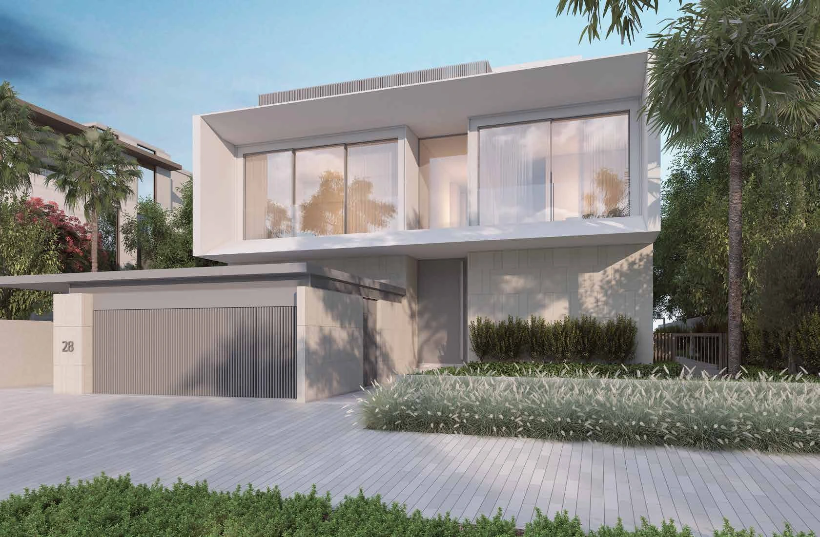 Palm Jebel Ali Beach Villas AzureBlue – Front Road Side