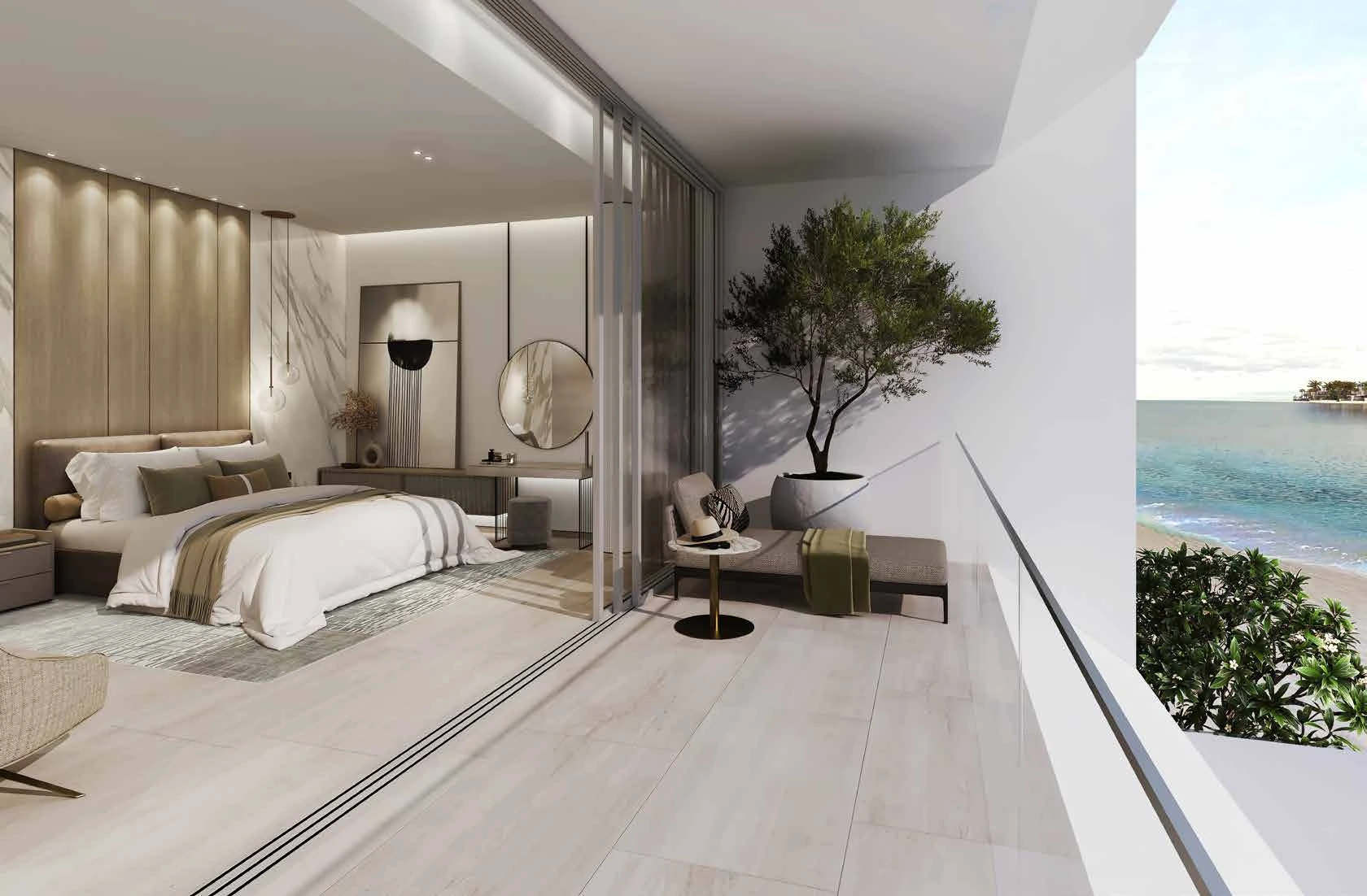 Palm Jebel Ali Beach Villas AzureBlue-Master Bedroom